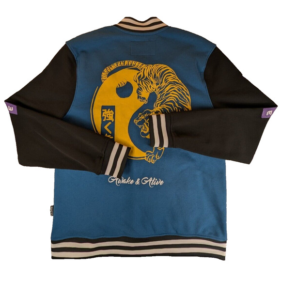 Brooklyn Cloth MFG Co. Varsity Jacket Large Awake and Alive Letter Graphic - Picture 2 of 13